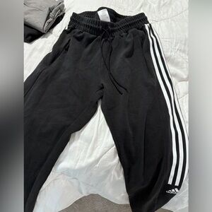 Black Adidas jogger pants. size small